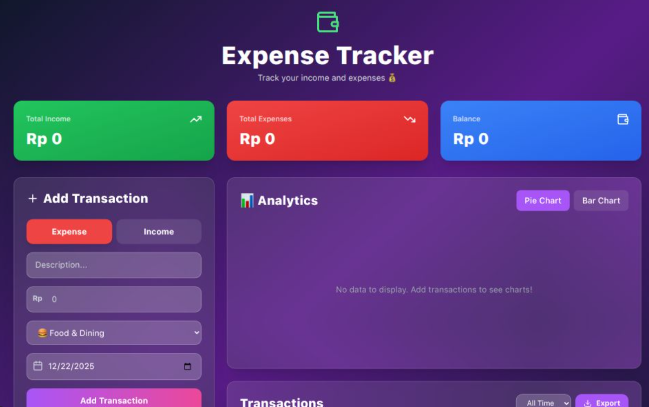 Expenses tracker